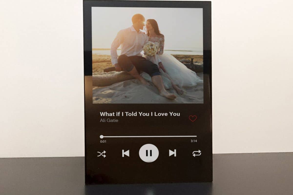 Personalised Spotify Plaque