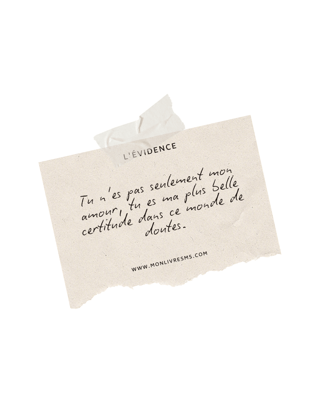 Citation d'amour touchante et romantique