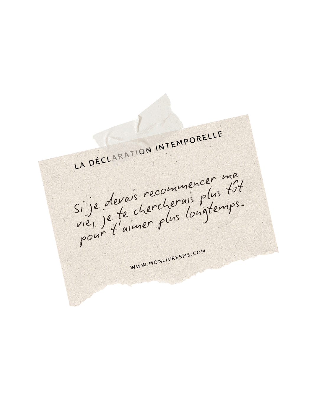 Poème d'amour qui touche le cœur