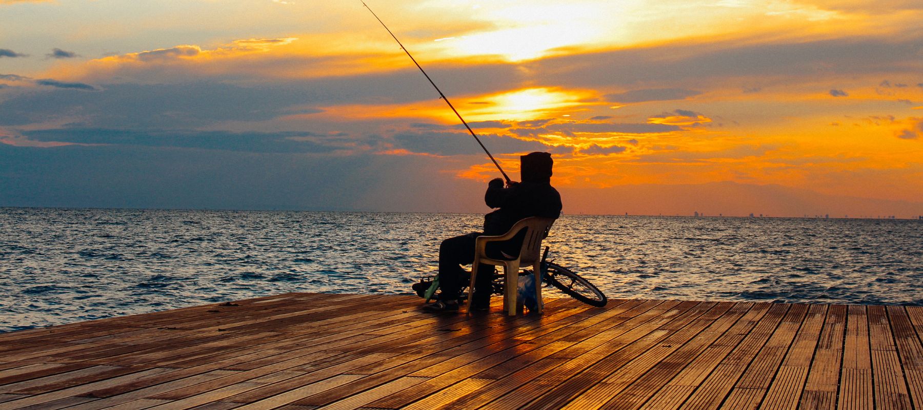 A set of fishing rods for outdoor couples
