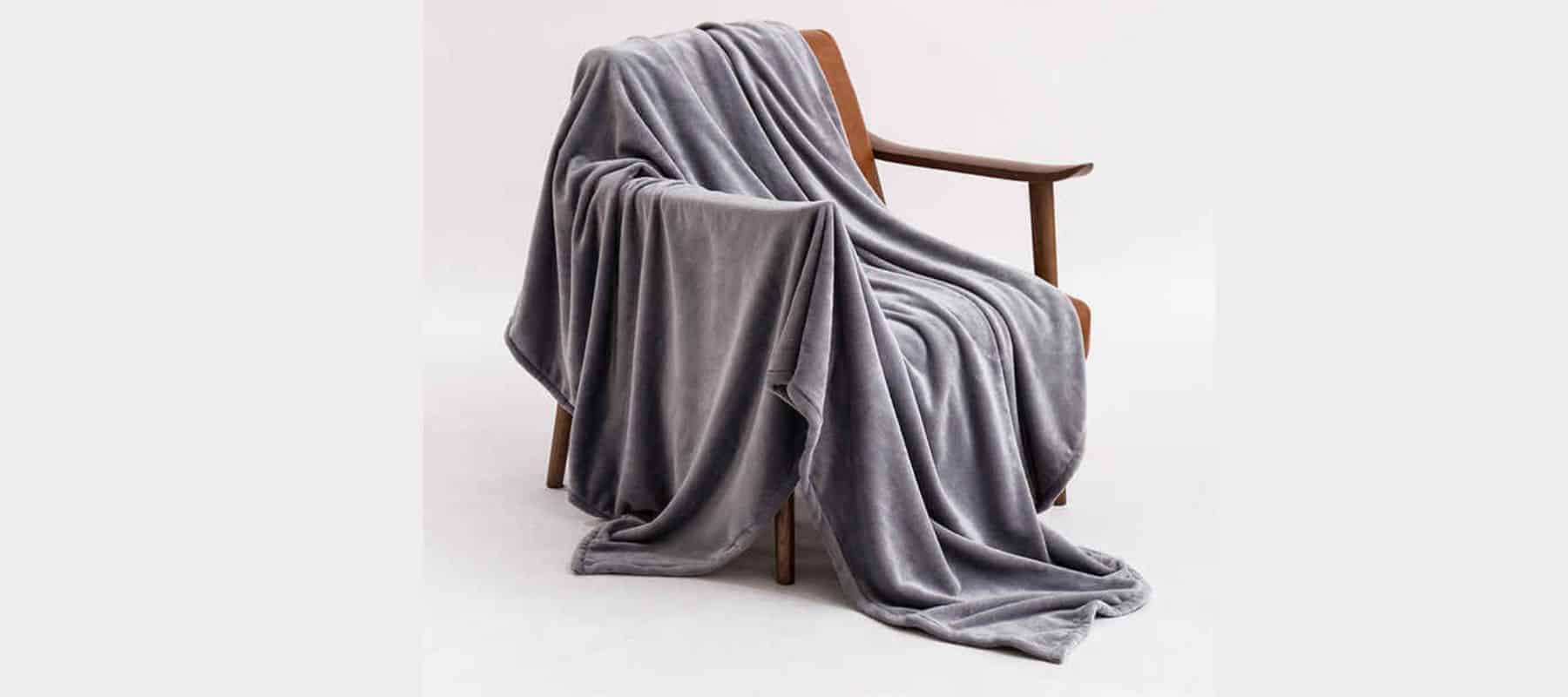 A set of cozy plaids for evenings on the couch