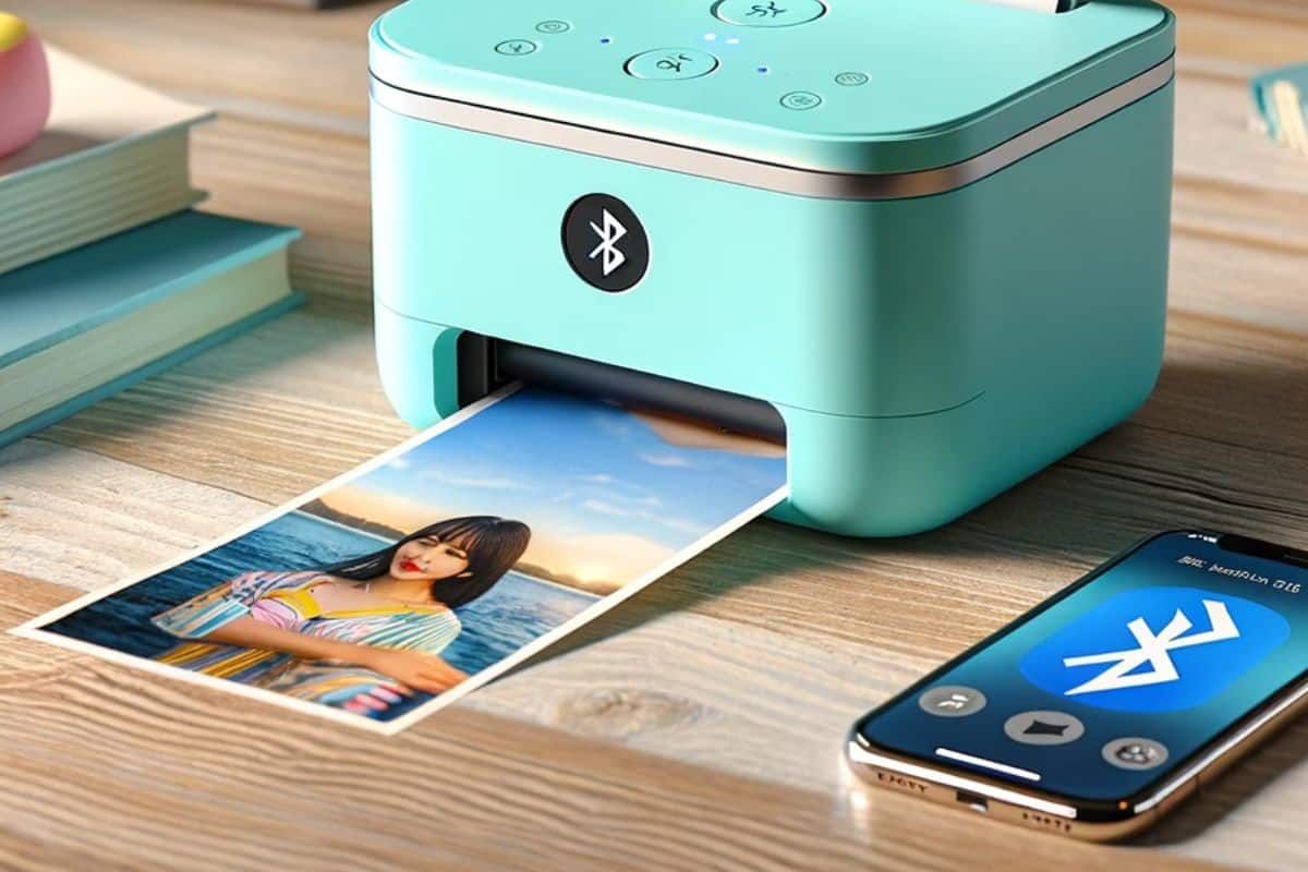 Mini imprimante photo portable pour imprimer des souvenirs envoyés par téléphone